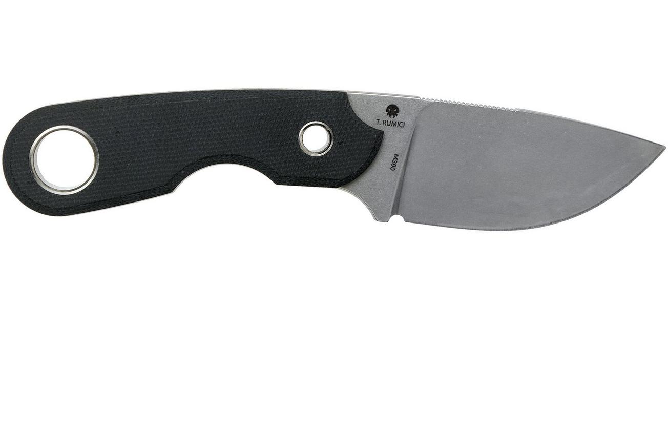 Viper Berus 1 VT4012CB M390 Stonewashed, Black Canvas Micarta vaststaand mes, Rumici design