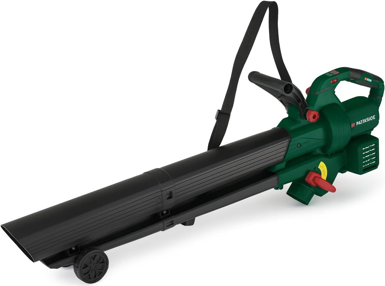 Parkside Akku-Laubsauger und Laubbläser PLSBA 40-Li A1, 40V, max. 210 km/h Luftgeschwindigkeit, 40L Fangsack, Häckselfunktion 15:1, OHNE AKKU & Ladegerät, kompatibel mit X20V Team