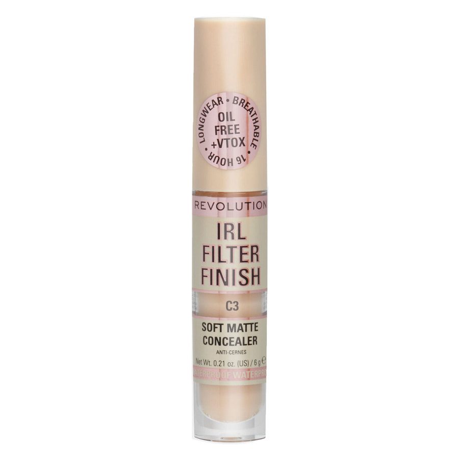 Makeup Revolution IRL Filter Finish Concealer C3 6g