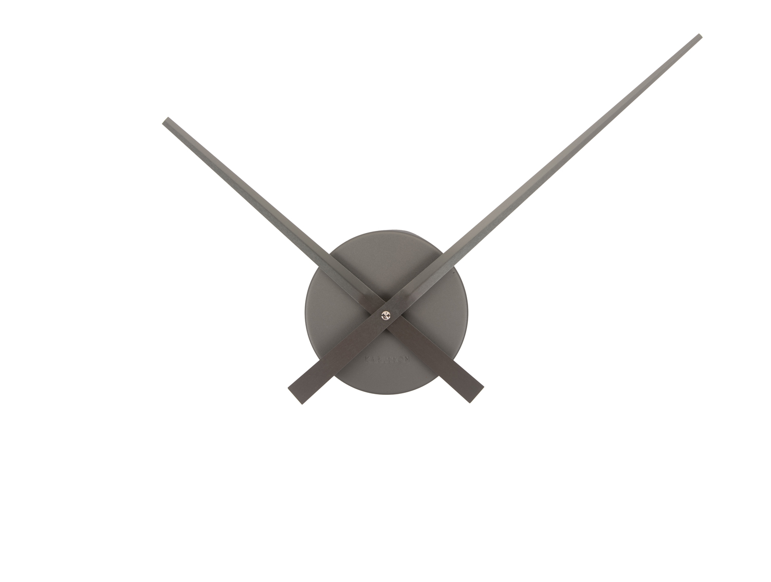Wall clock Little Big Time Mini metallic dark grey