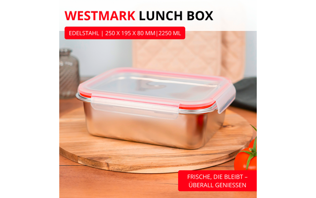 Westmark Lunch Box und Frischhaltedose Edelstahl