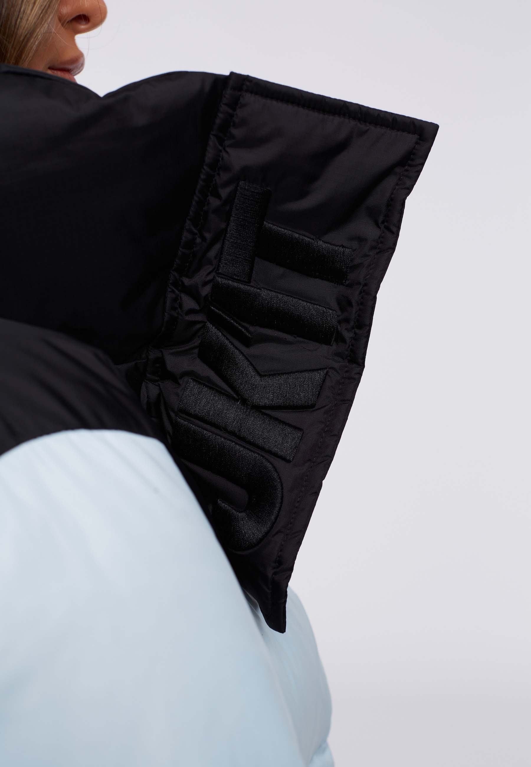 Diamond Down Alps Slip Crop Jacket Dame Powder Blue/Black