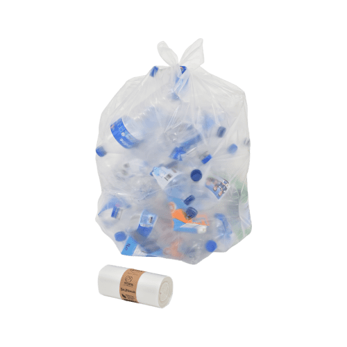 Sac poubelle Tulipe PE BD 50L transparent 20µm Sphere