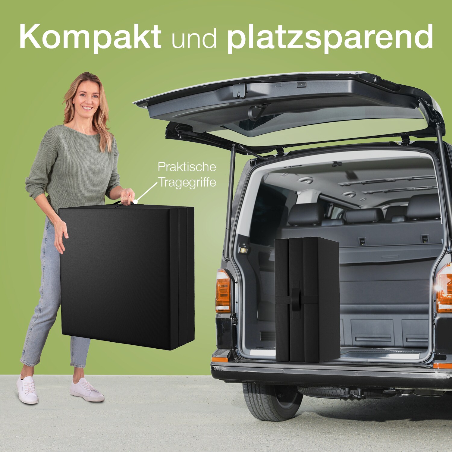 Outdoor Klappmatratze Campingmatratze, wasserabweisend, 90x200x8 cm