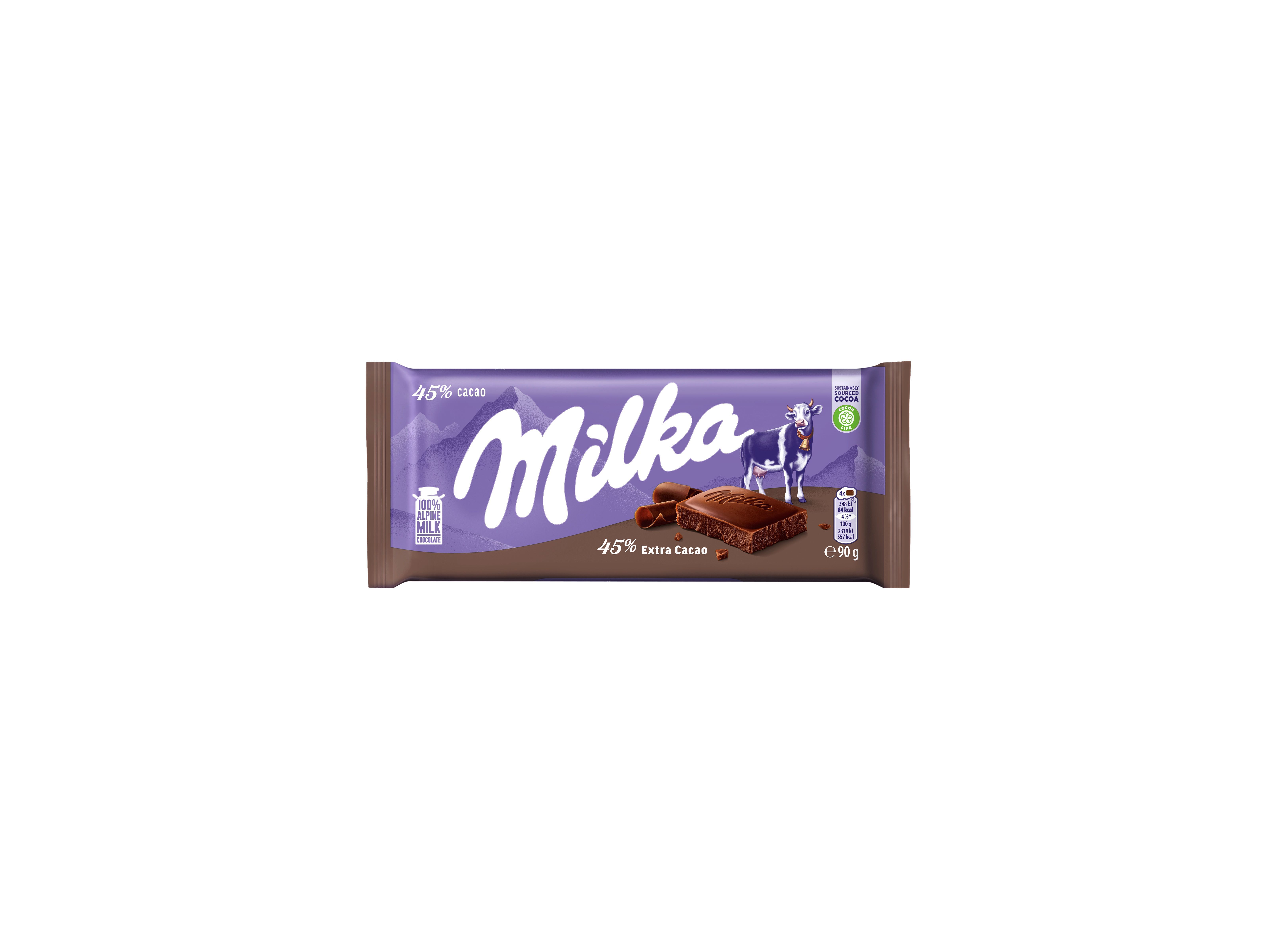 CHOCOLATE MILKA EXTRA CACAU 90 G