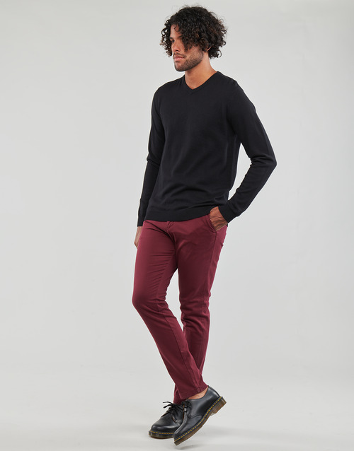 Jack & Jones - JJEBASIC KNIT V-NECK - Noir