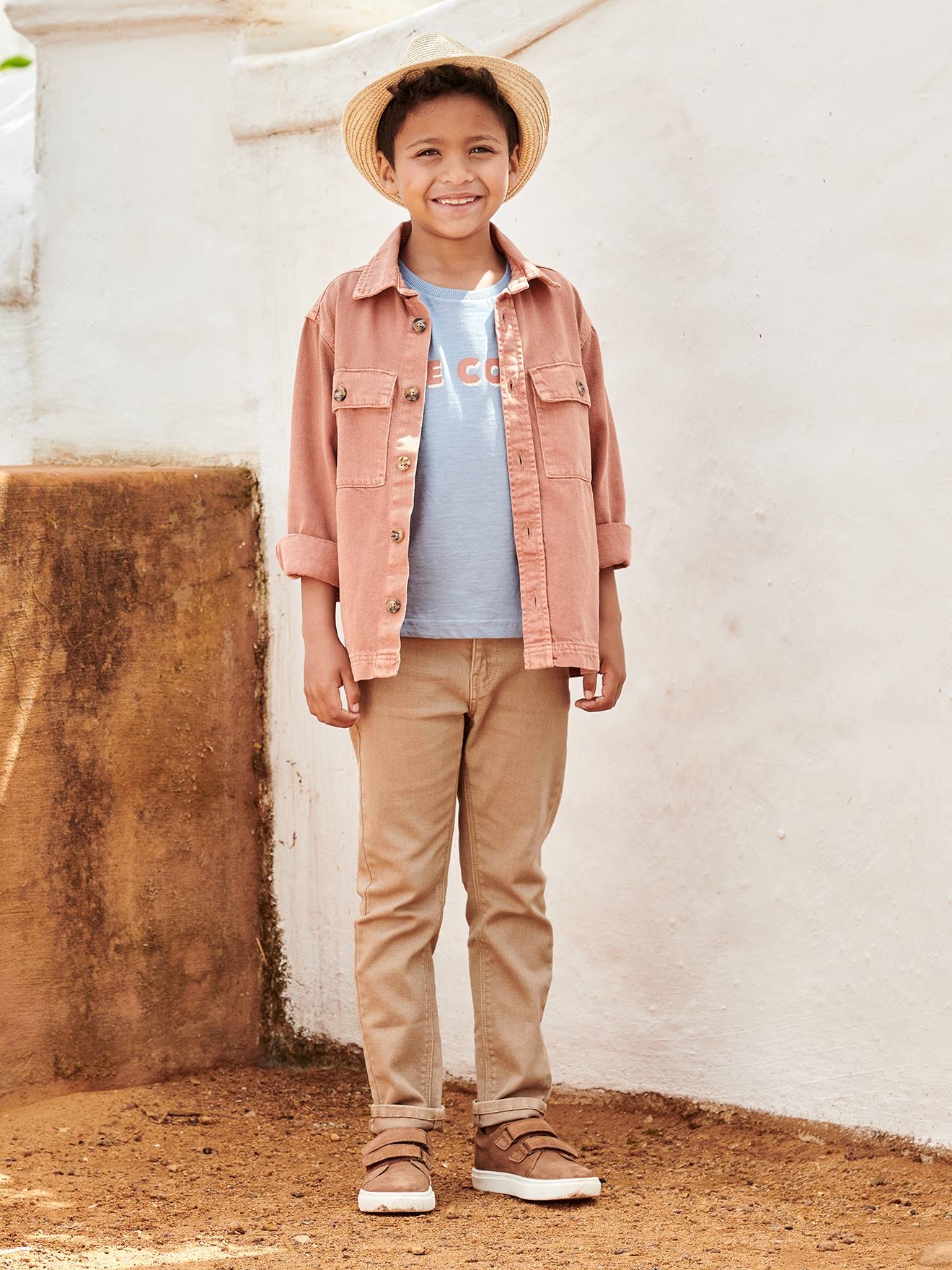 Calças MorphologiK slim-fit azul-claro para meninos