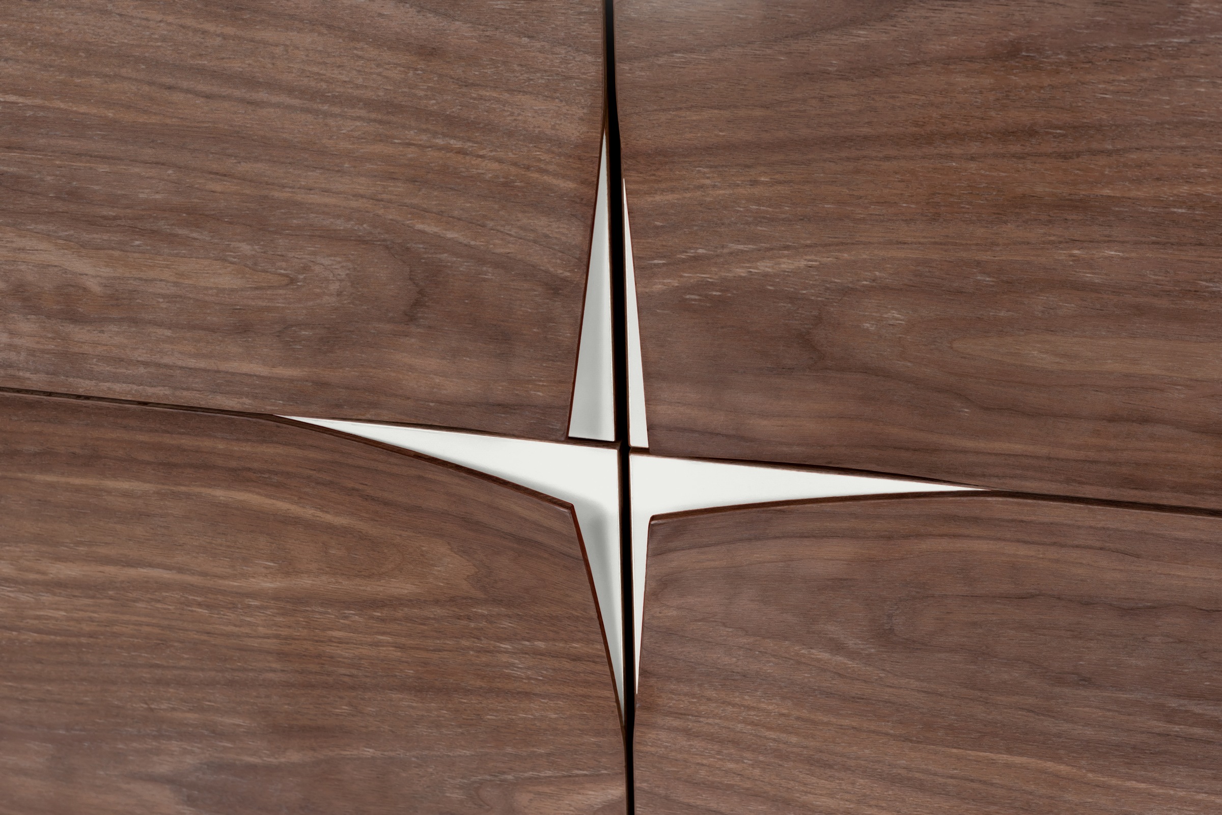 Woodman Highboard Kommode mit Holzfurnier aus Eiche, im Skandinavischen Design