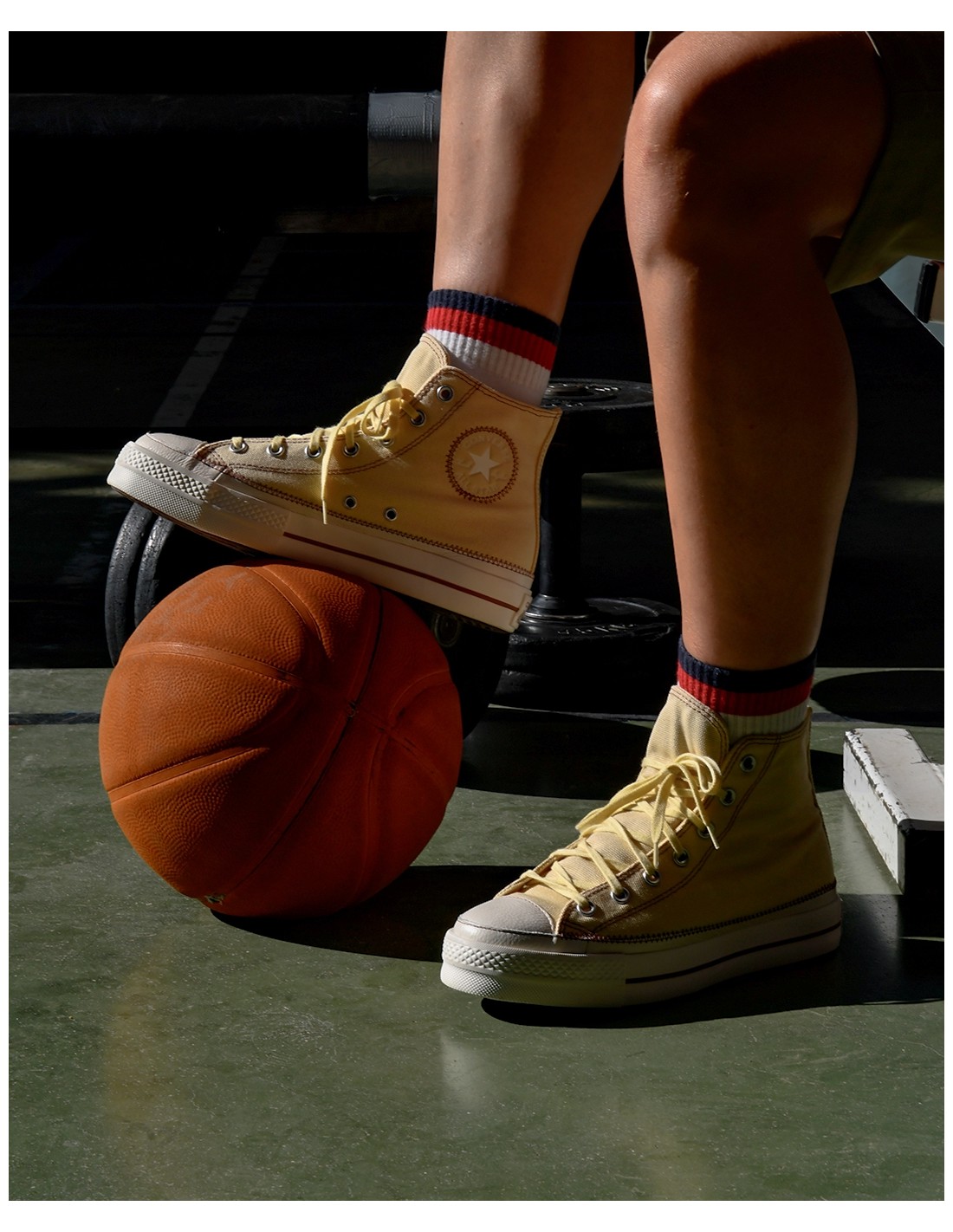 converse Sneakers femme compensée ctas lift hi open sesame