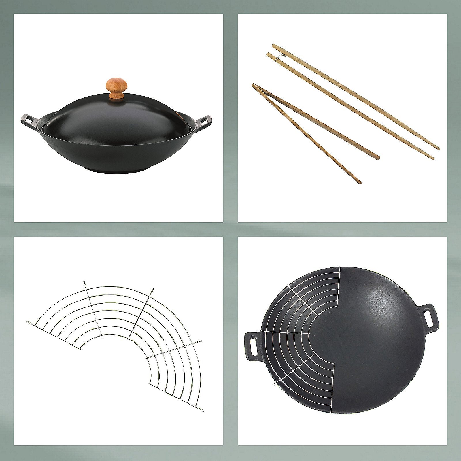 Wokset 5-delig Asia, 36 cm - Kela