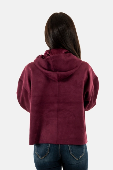sweat guess jeans zorina g4a1 black cherry