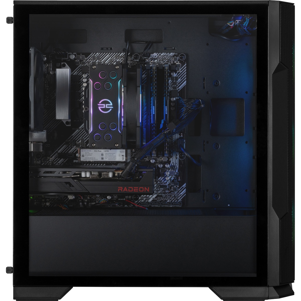 PCSpecialist Core 510 R5-5/16/1000/RX7600 stasjonær gaming-PC