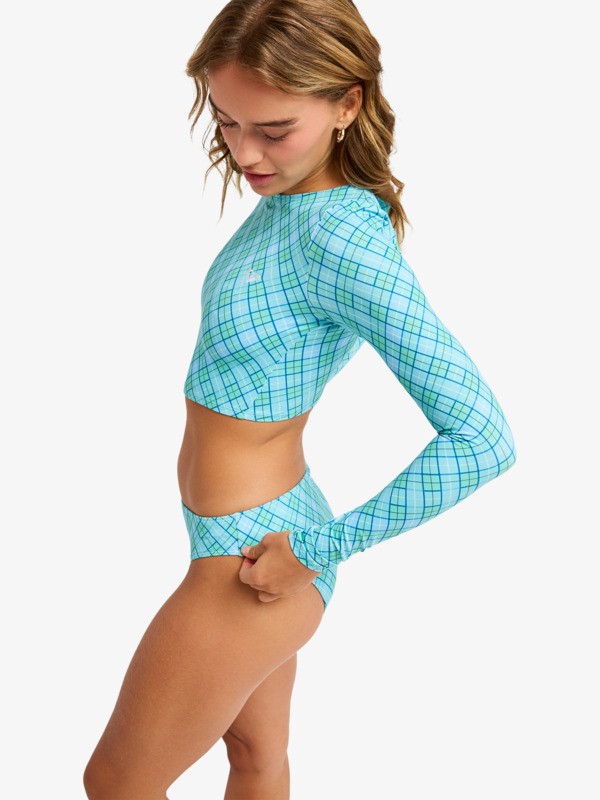 The Beach Babe Lycra manches longues cropped Vert Femme