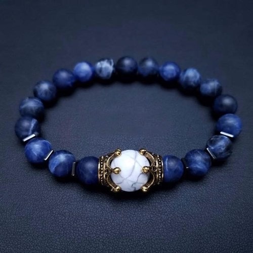 Bracelet force en howlite