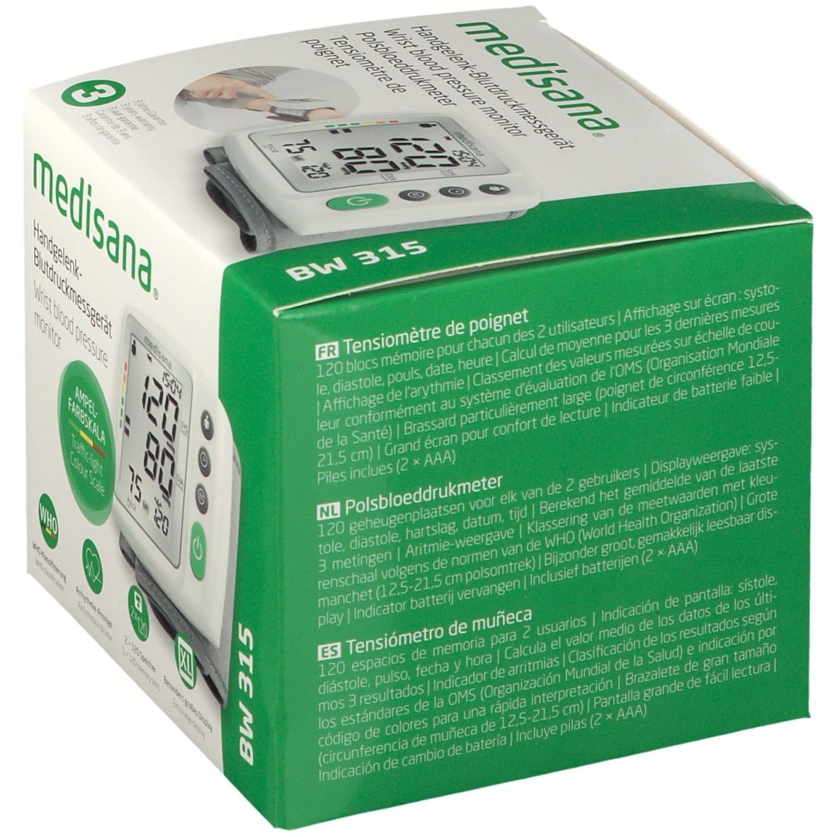 medisana BW 315 Handgelenk-Blutdruckmessgerät