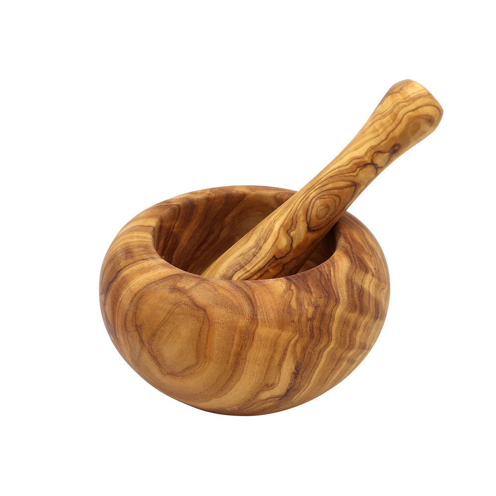 Mortier rond 15 cm en olivier Chevalier diffusion