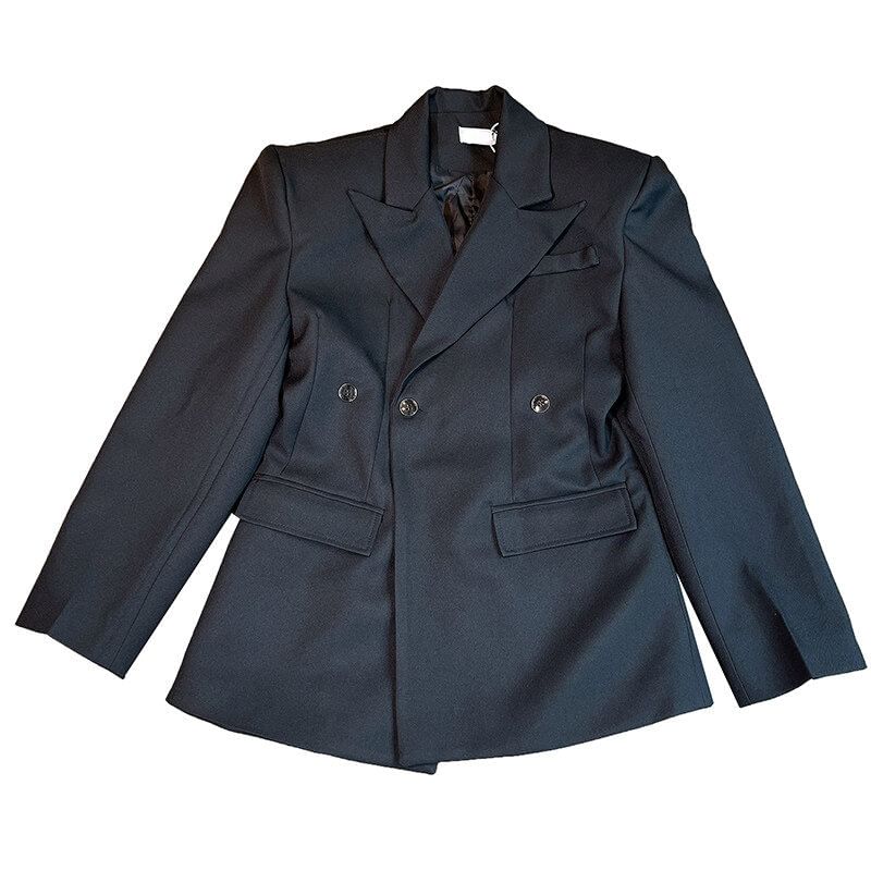 Freehop - Blazer met dubbele rij knopen en effen revers