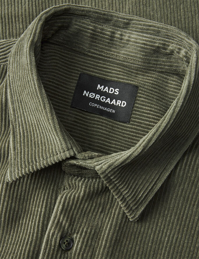 Mads Nørgaard - Copenhagen Classic Cord Malte Shirt Grøn