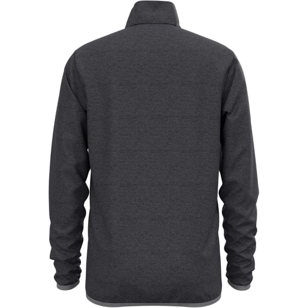 Sweat polaire randonnée ODLO ROY KIDS STRIPE MIDLAYER 1/2 ZIP SHALE GREY - BLACK STRIPES