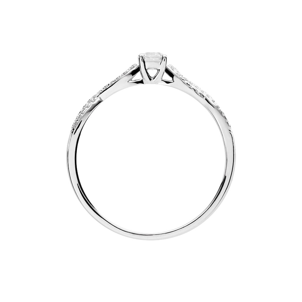 Bague Solitaire Livia Or Blanc Diamant