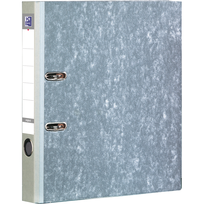 Classeur A Levier Oxford Smart A4 Dos 50Mm 2 Anneaux Papier/Papier Gris