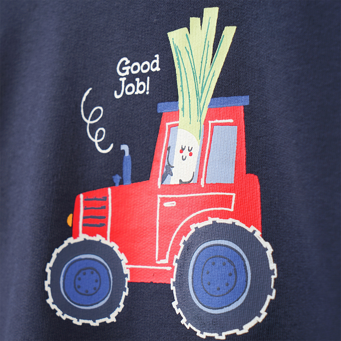 Topomini Baby Sweatshirt mit Traktor-Print dunkelblau