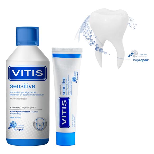 VITIS Sensitive Mondspoeling Verlicht Effectief Gevoelige Tanden