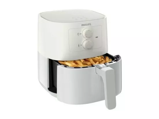Friteuse sans huile - PHILIPS Airfryer 3000 Series L HD9200/10 - 0,8kg - Technologie Rapid Air - 7 préréglages - Blanc, gris