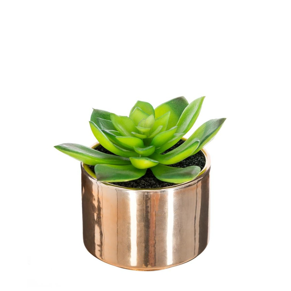 Plante verte artificielle pot en céramique h 15 cm