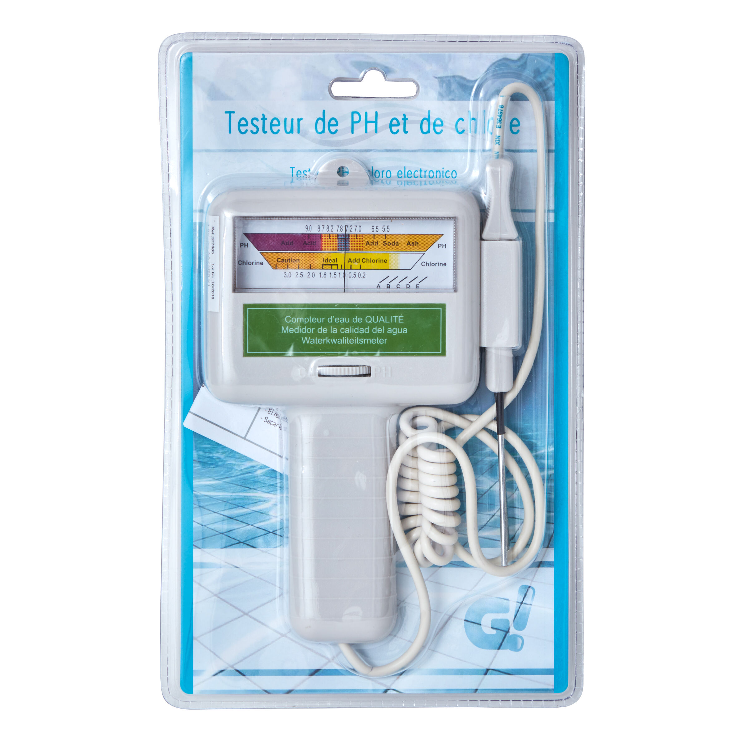 Testeur de chlore et pH électronique pour piscine