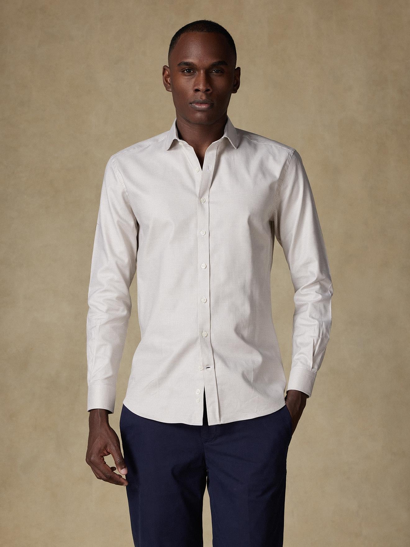 Chemise Alvin en natté beige