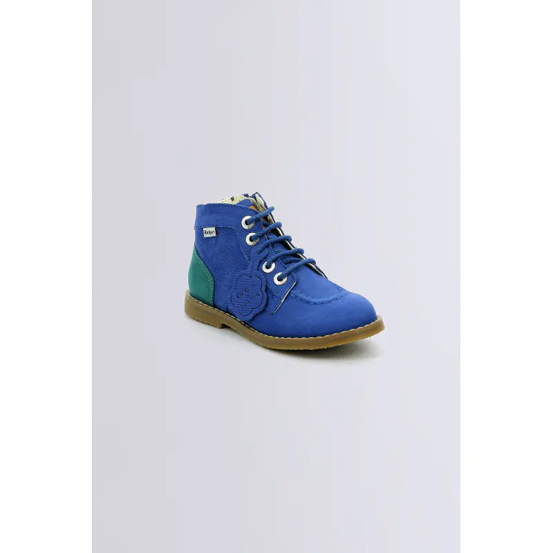 KOUKLEGEND X BONTON BLEU VERT BOTTINES Cuir Garçon