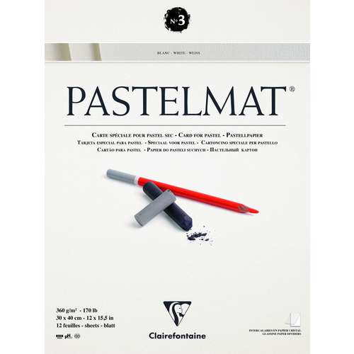 Clairefontaine PASTELMAT® Pastellblock Version 3, weiß