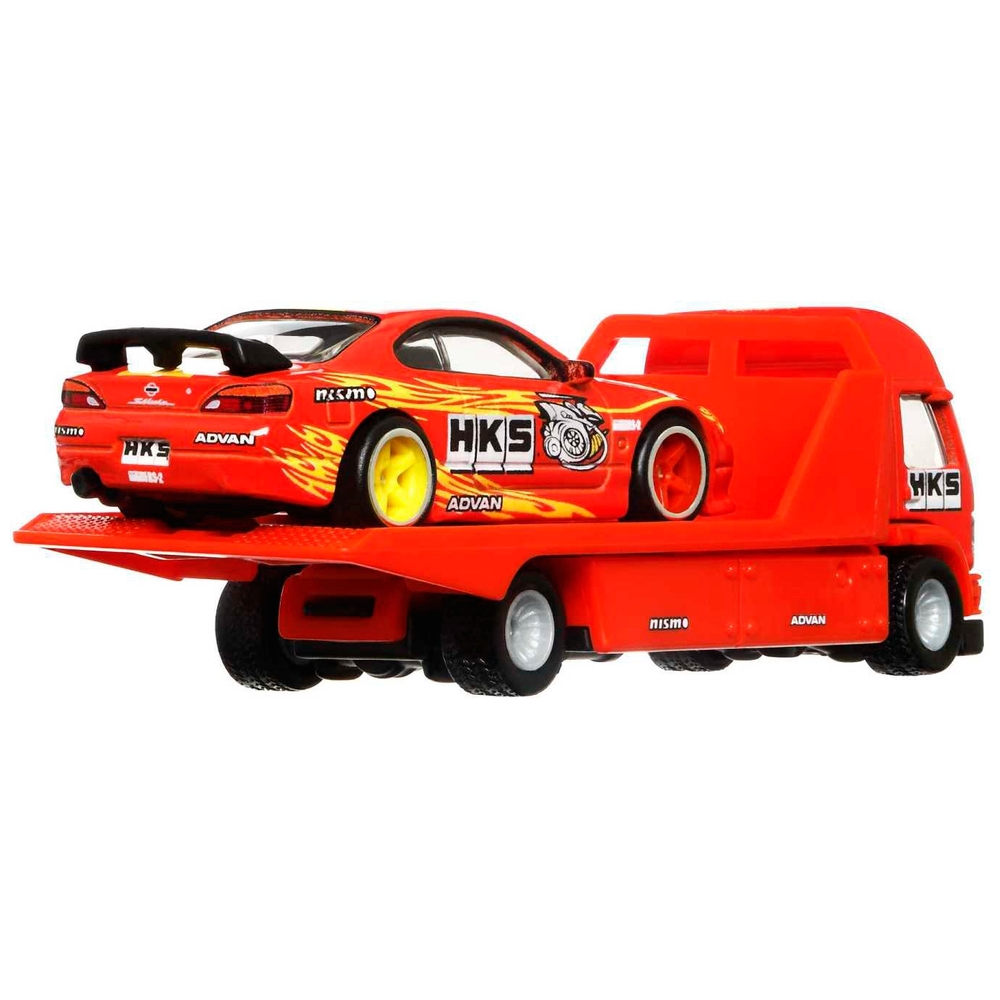 Hot Wheels Premium Team Transport Nissan Silvia und Aero Lift Fahrzeug