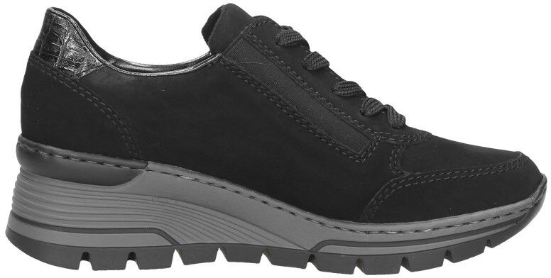 Rieker Veterschoenen Laag zwart