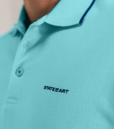 State of Art Poloshirt Piqué Lichtblauw 46115400-5200 kopen