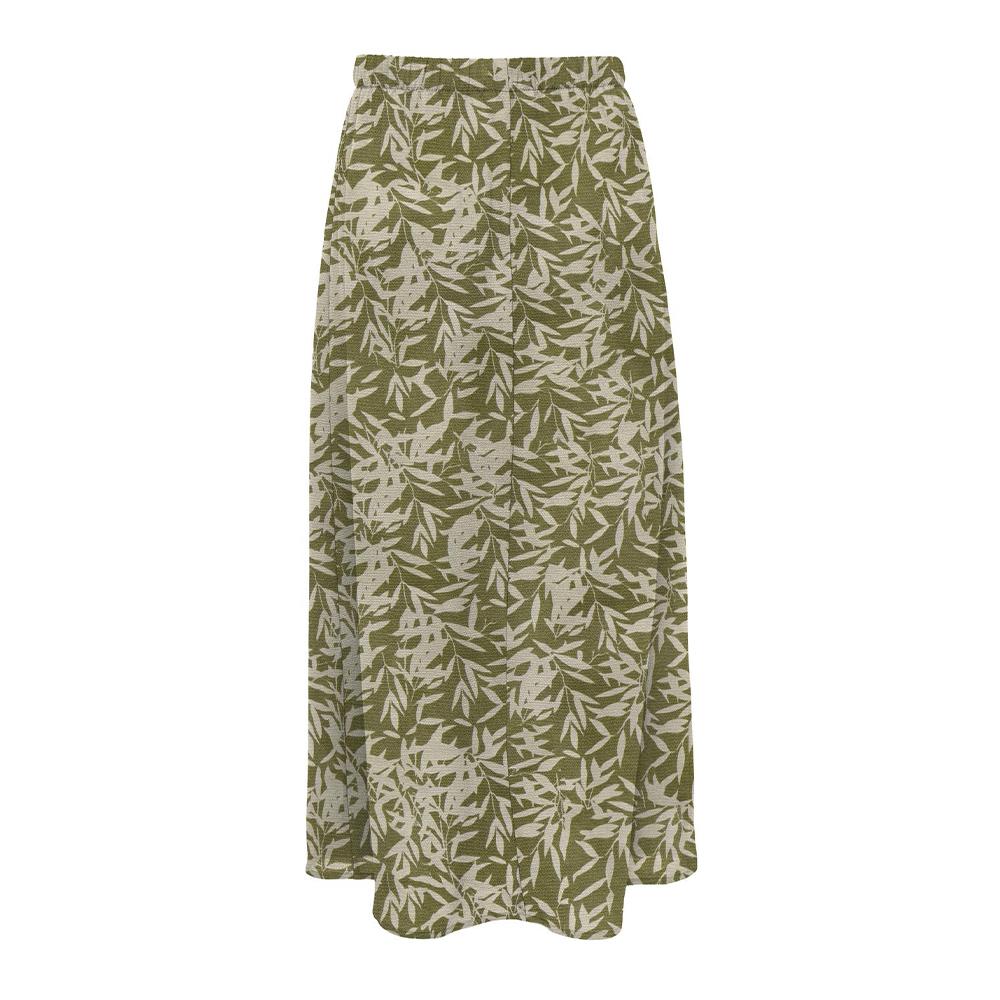 Only Jupe Longue Beige/Vert Femme Only Nova Life
