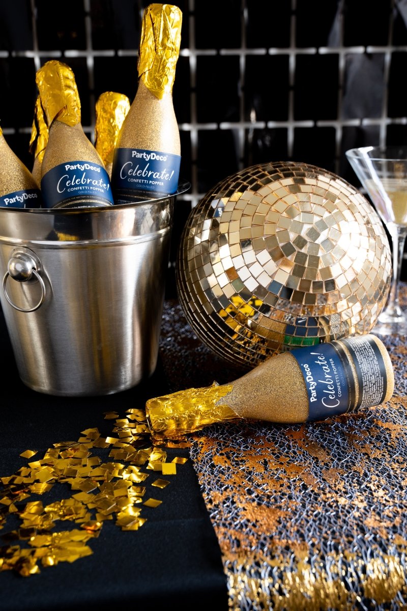 Gouden Confetti Kanon Champagne 20,5cm