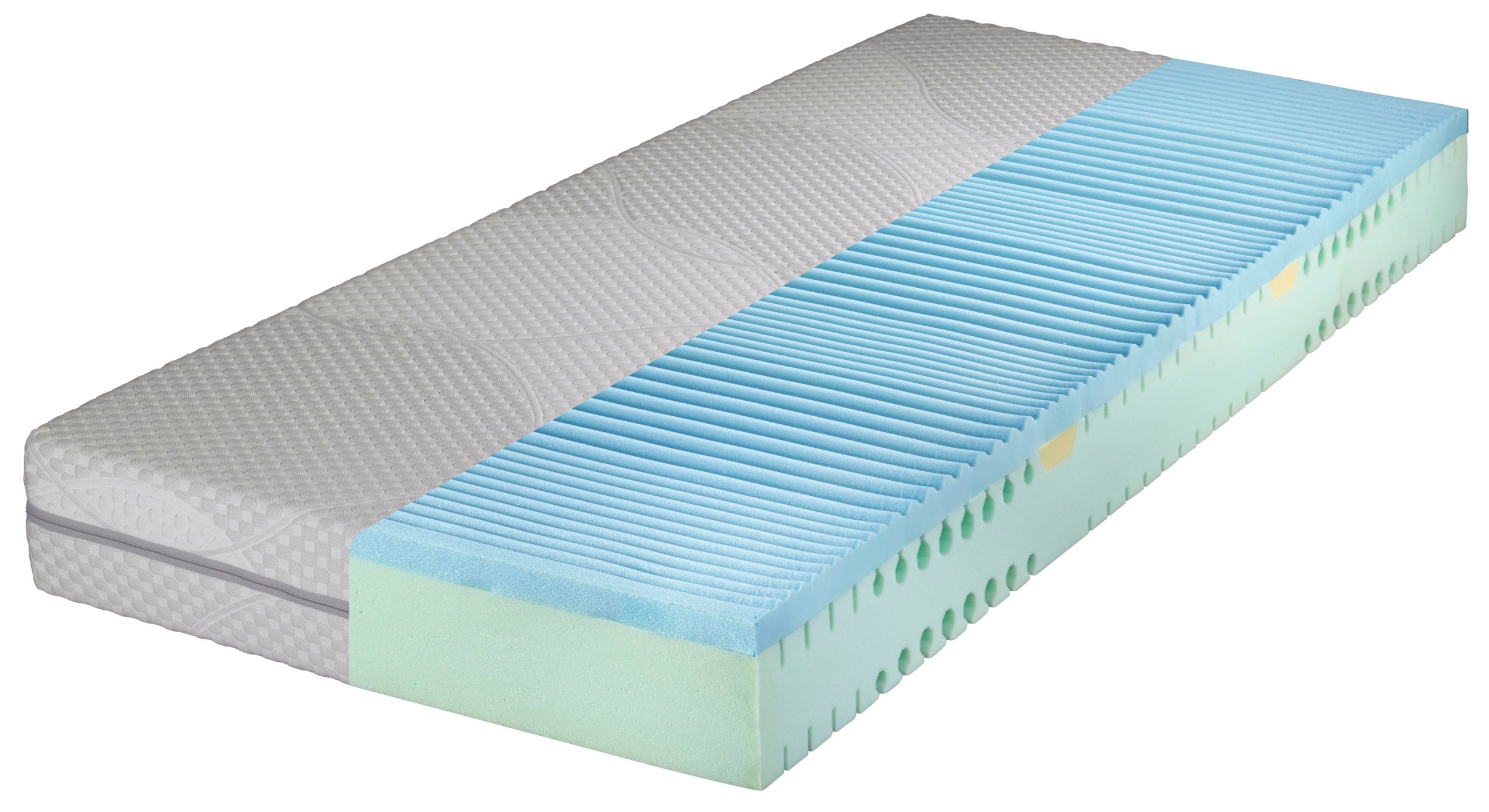 Hemafa Gelschaummatratze »Watergel 2100 KS« 21 cm hoch Raumgewicht: 40 kg/m³ 1 Stk. tlg. mit Wellenschnitt im Kern für ein besseres Liegegefühl