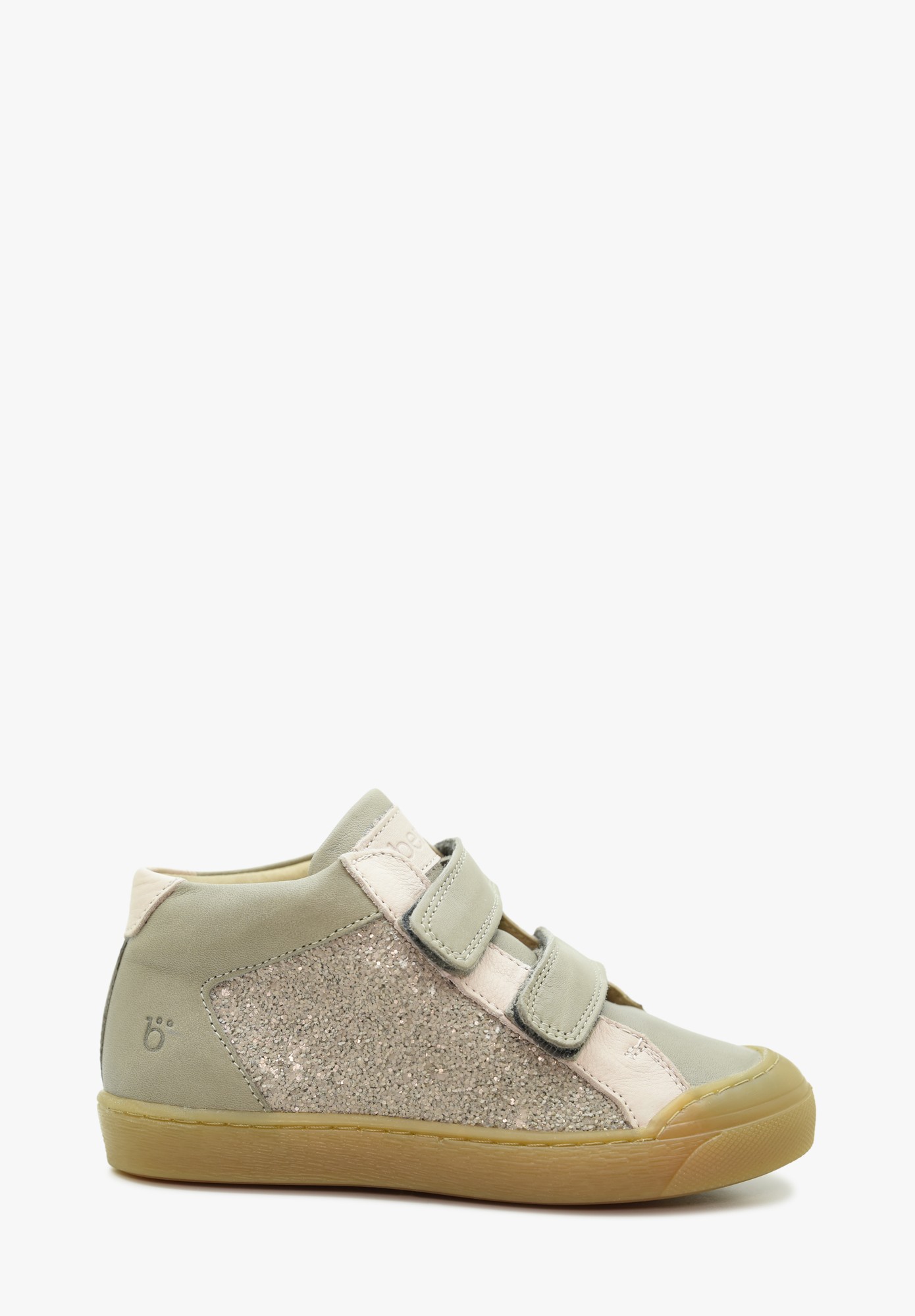 Rapperswil velcro   Kinder Glitzer Beige