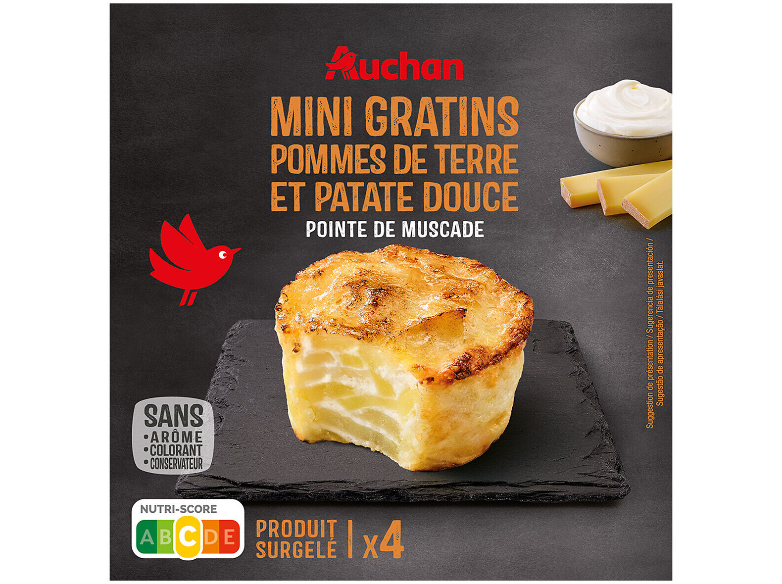 MINI GRATINADOS AUCHAN BATATA DOCE 480G
