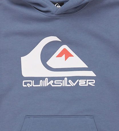 QuikSølver H?ttetr?je - Big Logo - Støvet Blå m. Logo