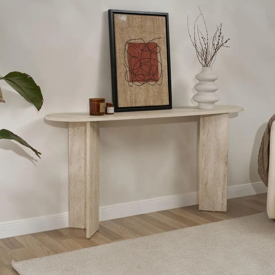 CALICOSY - Sidetable SIRA - Travertijn - 75x150x35 cm