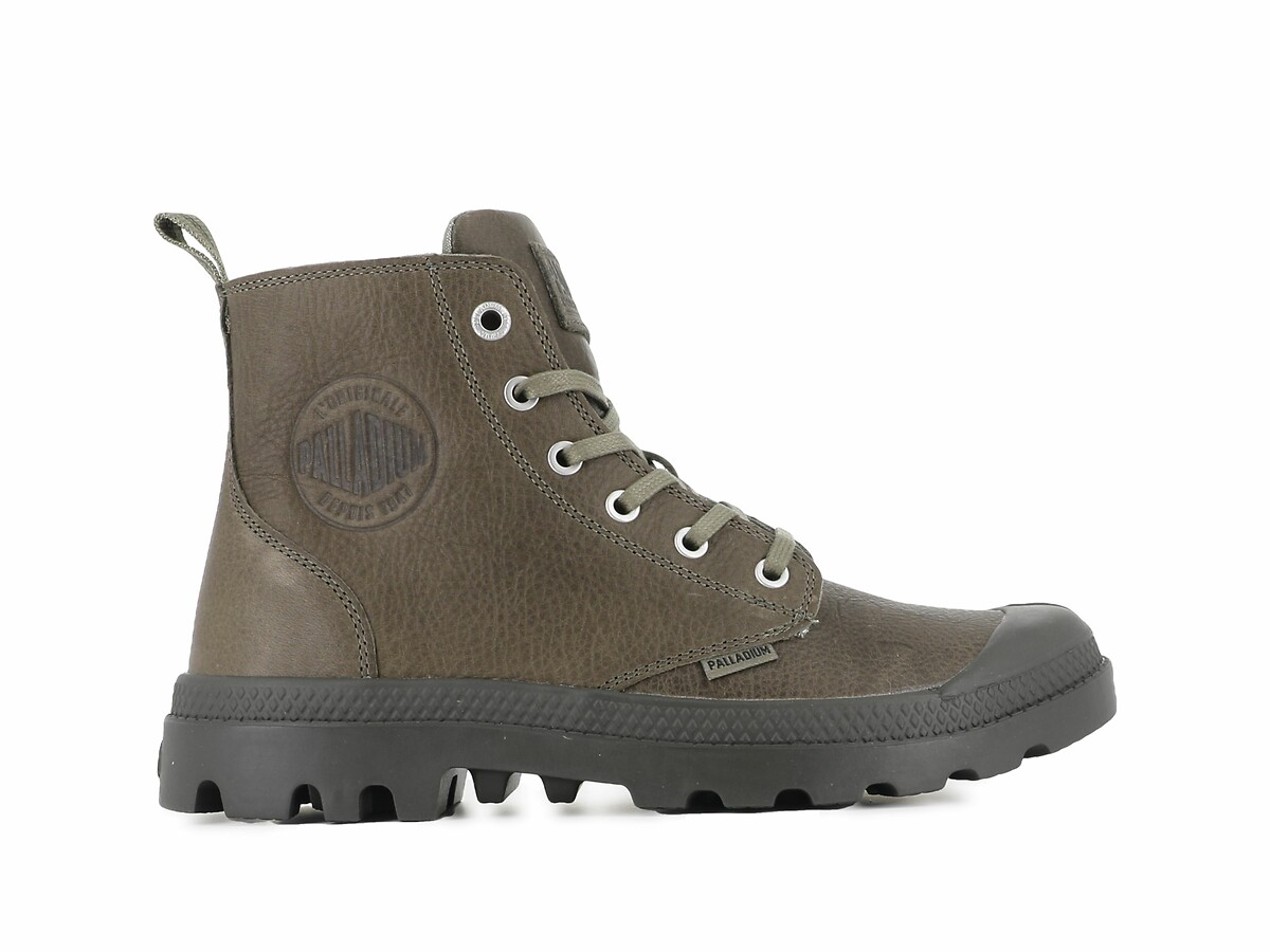 PALLADIUM<br>Botas de tornozelo Pampa Zip em couro de baixa densidade