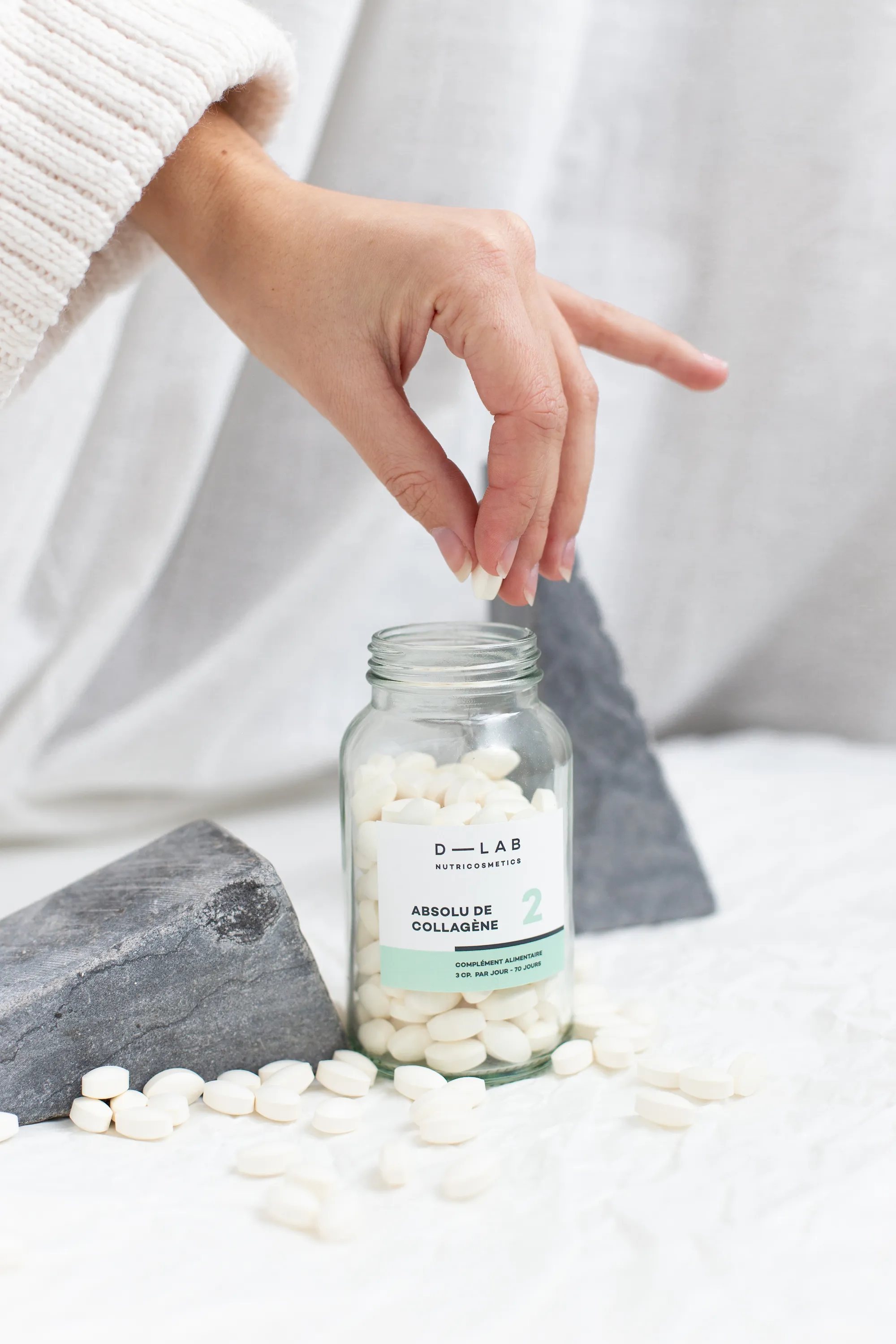 D-LAB Nutricosmetics Complément alimentaire anti-rides Absolu de Collagène-60.23 g
