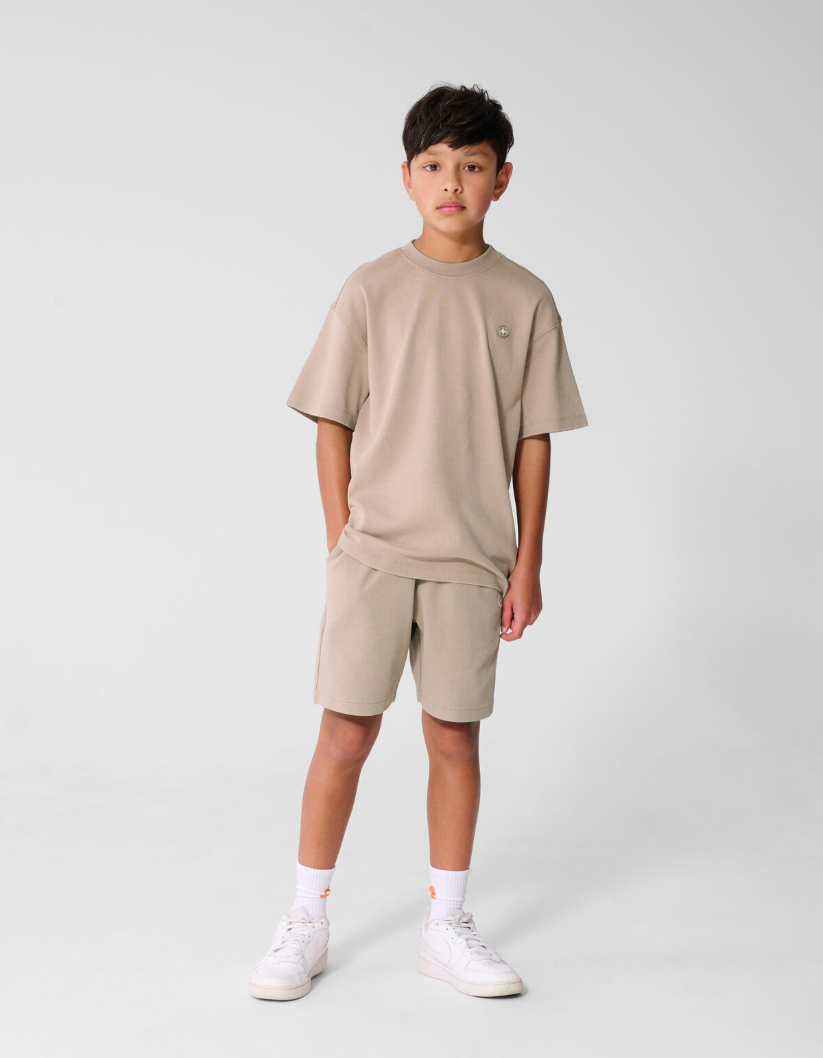 Spark Washed T-shirt Taupe
