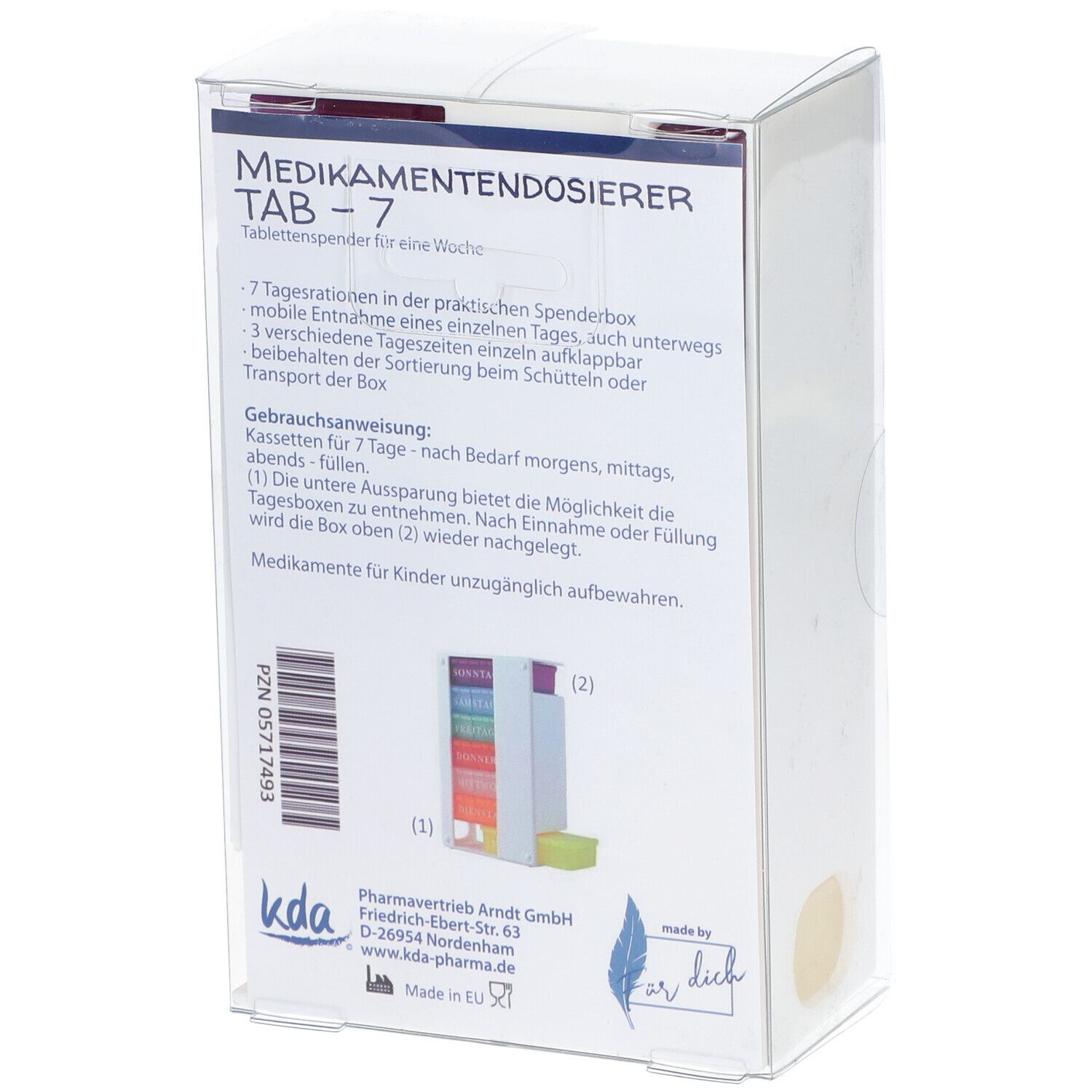 KDA® Medikamentendosierer TAB-7