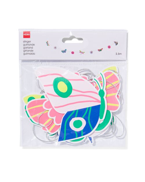 guirlande 2.5m papillon