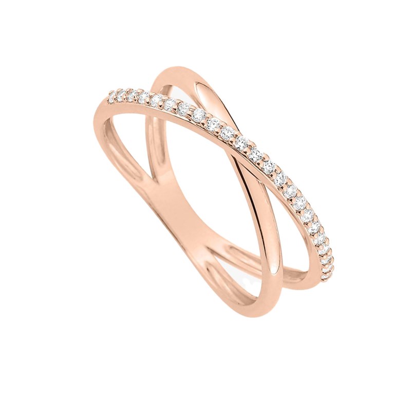 Bague Femme - Oxyde de zirconium - Or 9 Carats