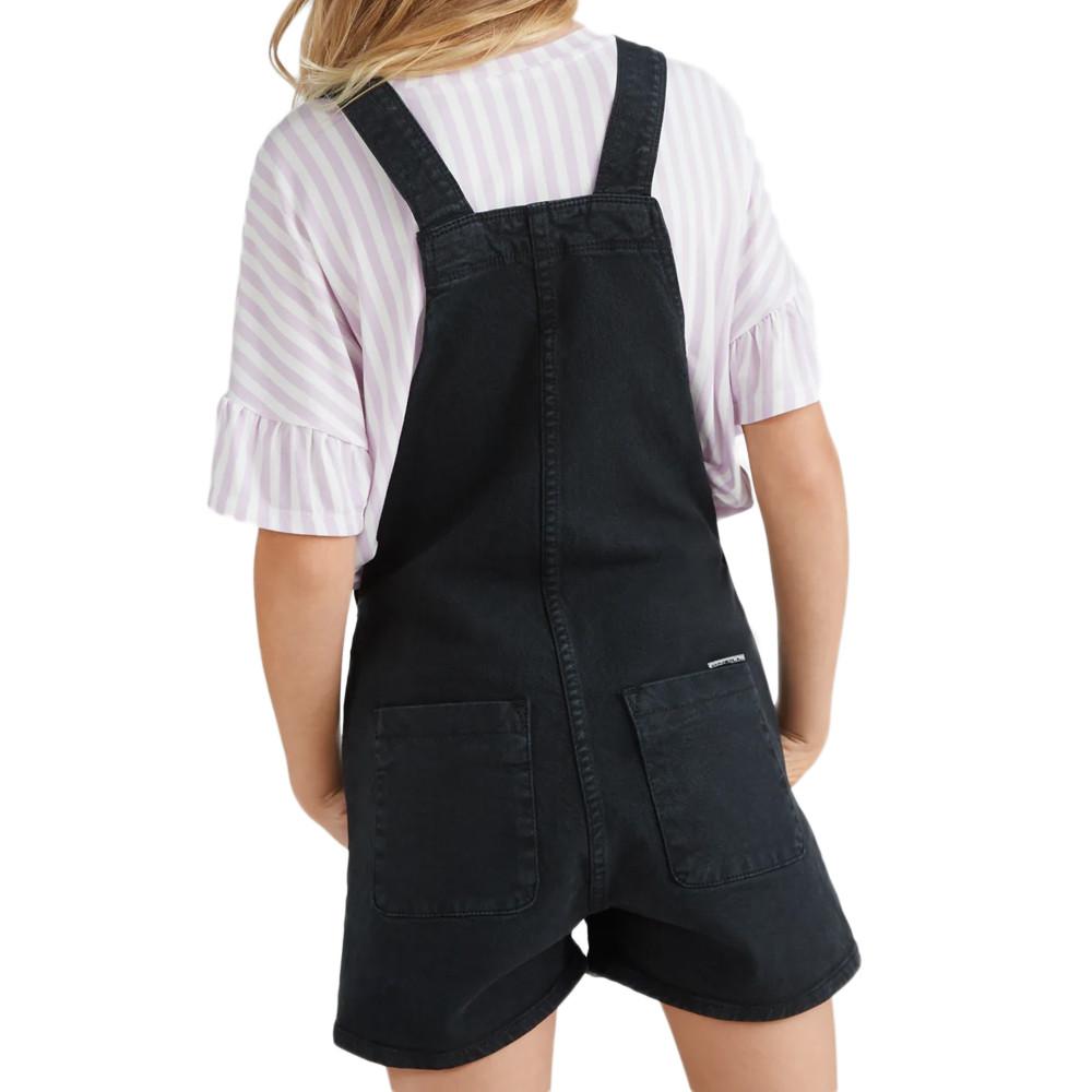 O'Neill Combishort en Jean Noir Fille O'Neill Dungaree